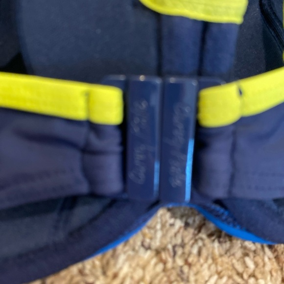 Curvy Kate Bandeau Swim Top 30DDD Blue Yellow - Picture 4 of 6